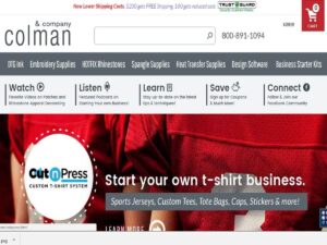 picture of the colman and company website home page