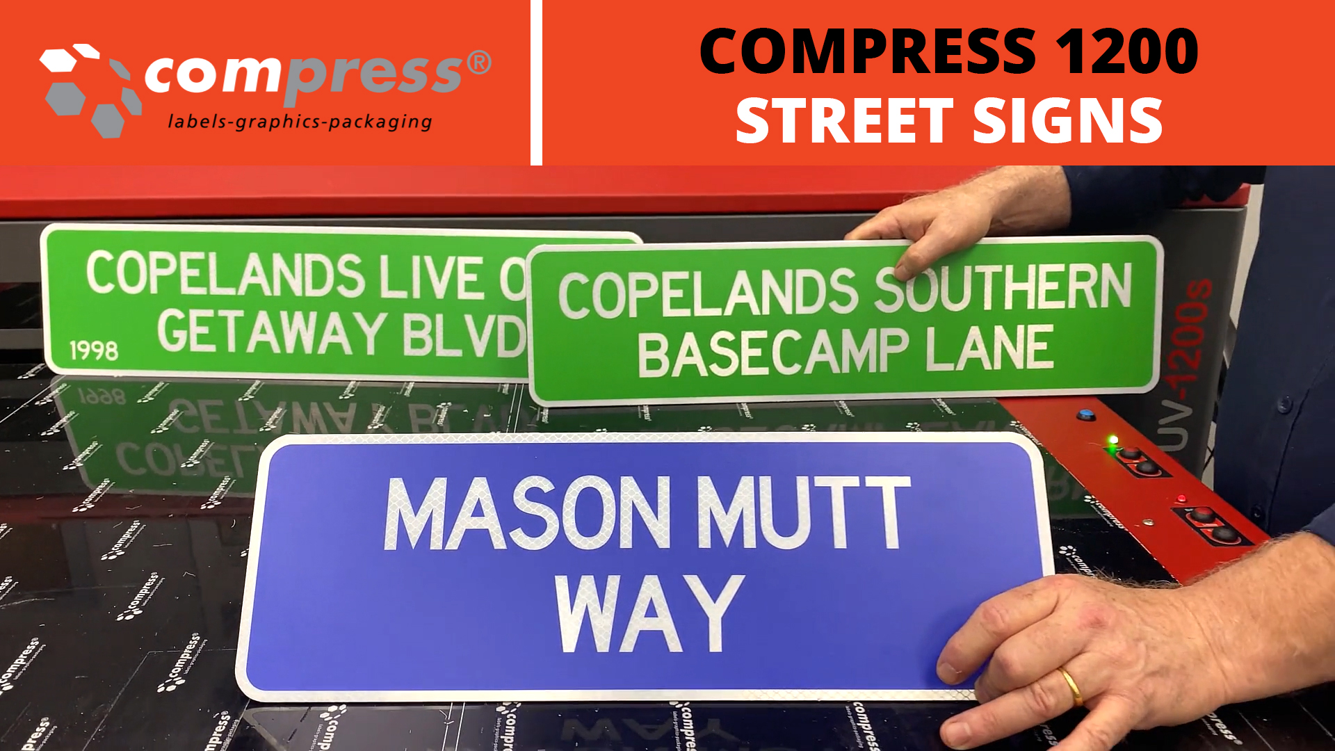 UV Printing custom street signs