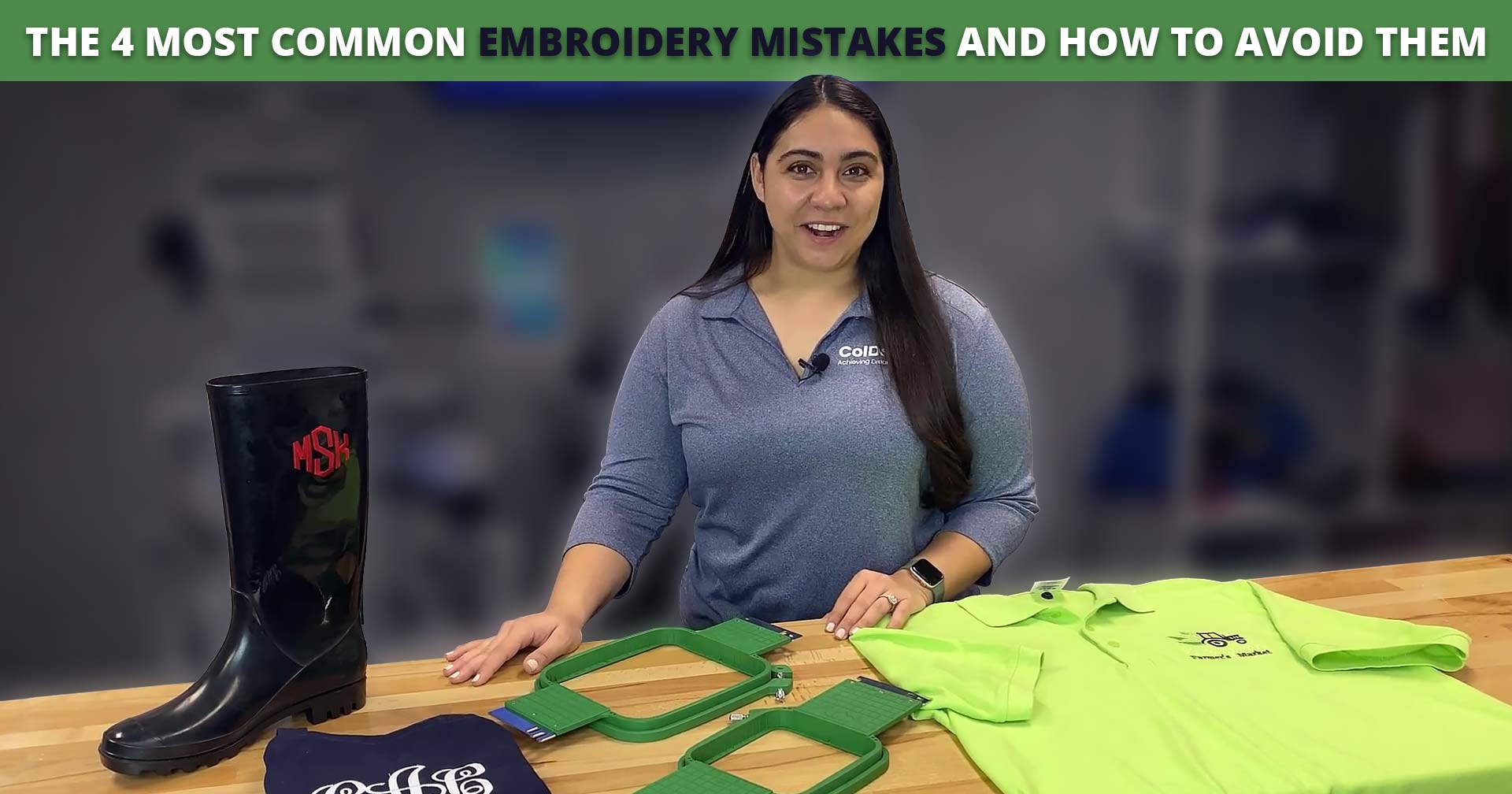 Video Connection | The 4 Most Common Embroidery Mistakes
