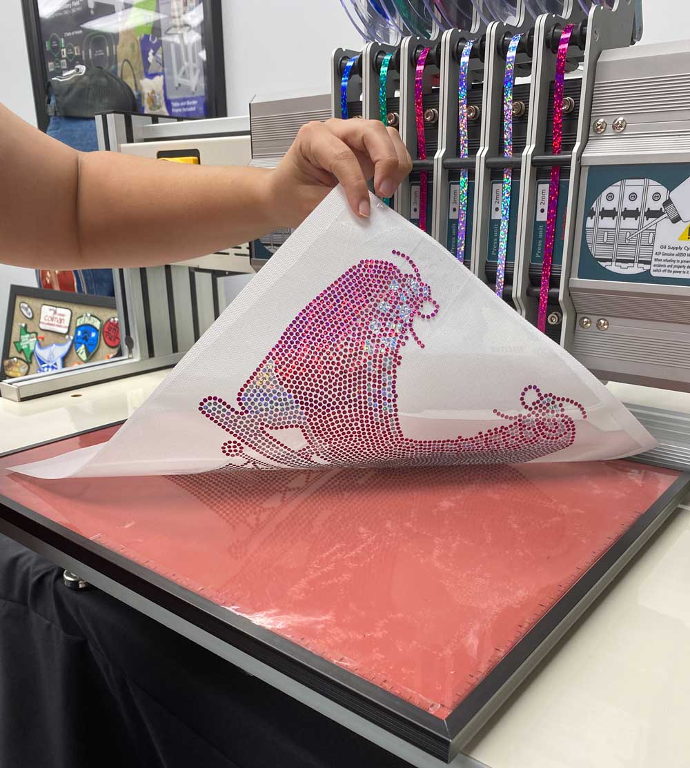 Custom Bling Sweats | Prospangle Machine - ColDesi