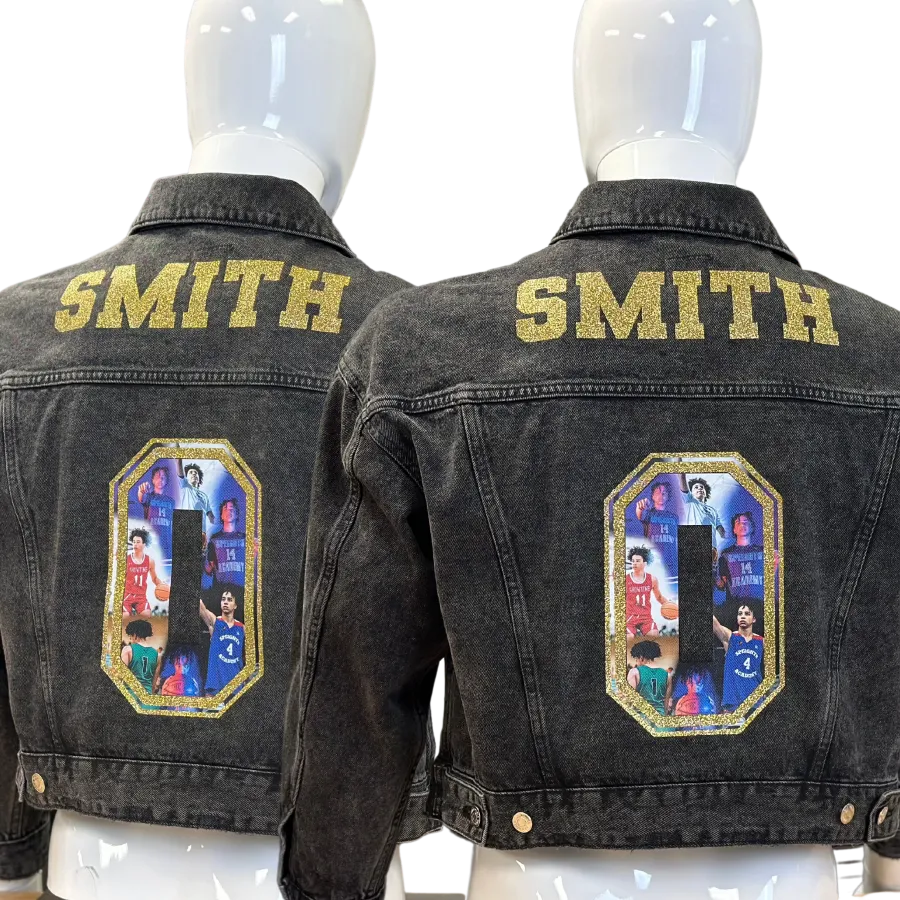 How to Customize a Jean Jacket Using HTV Heat Transfer Vinyl and White  Toner Printers - ColDesi
