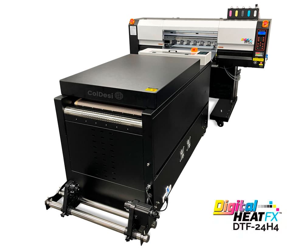 Photograph of the Digital HeatFX 24H4 DTF printer.