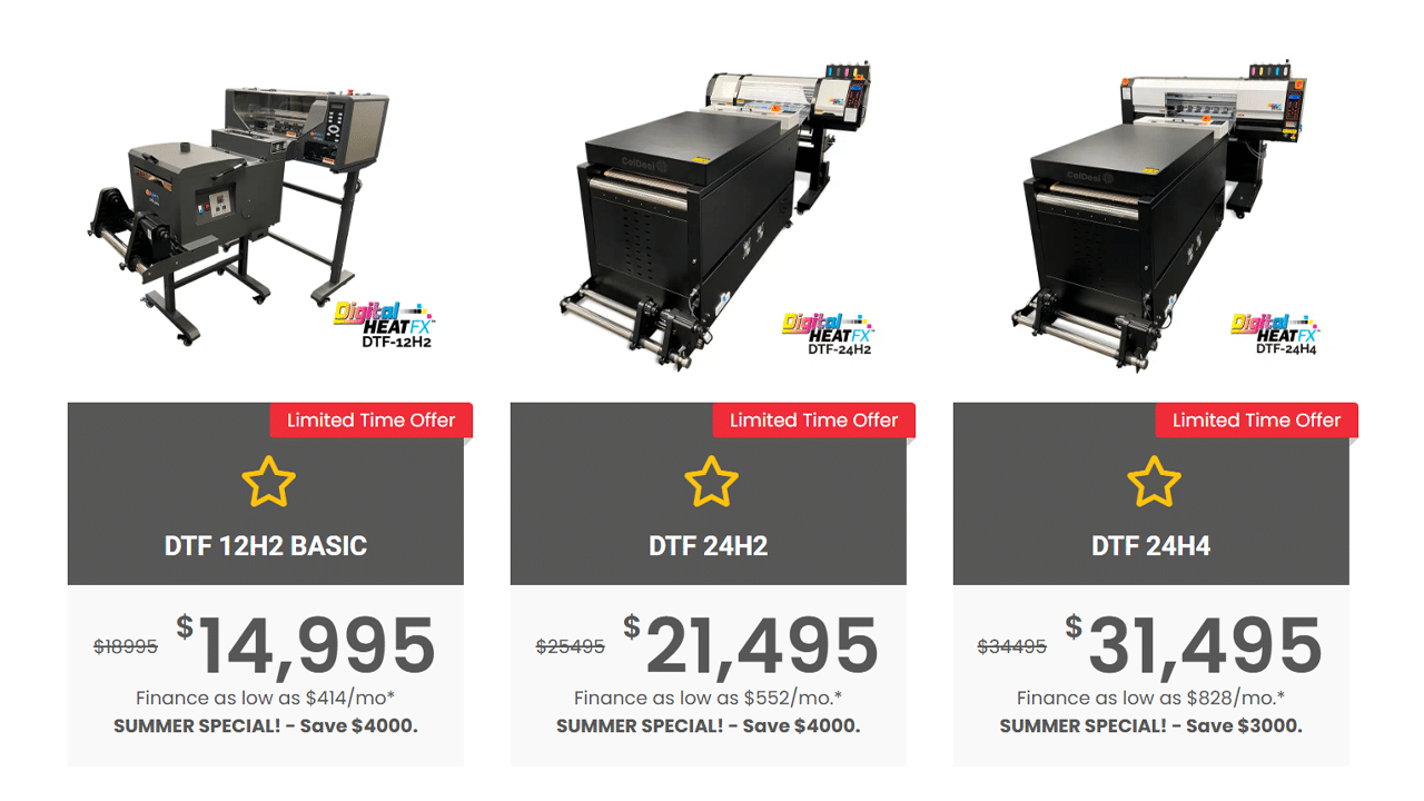 DTF Printer Price Comparison