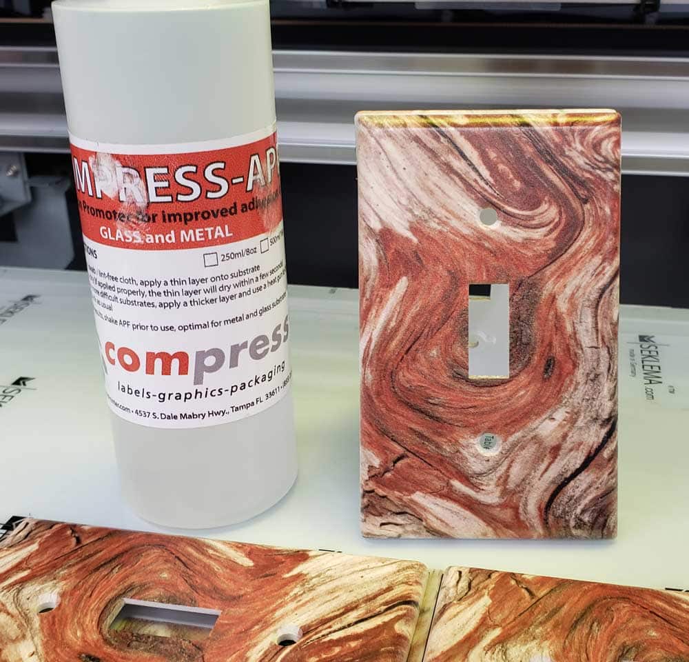 Printing on Light Switch Plates