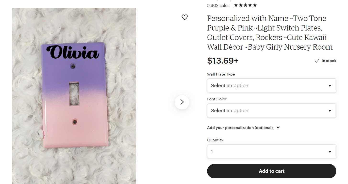 Printing on Light Switch Plates