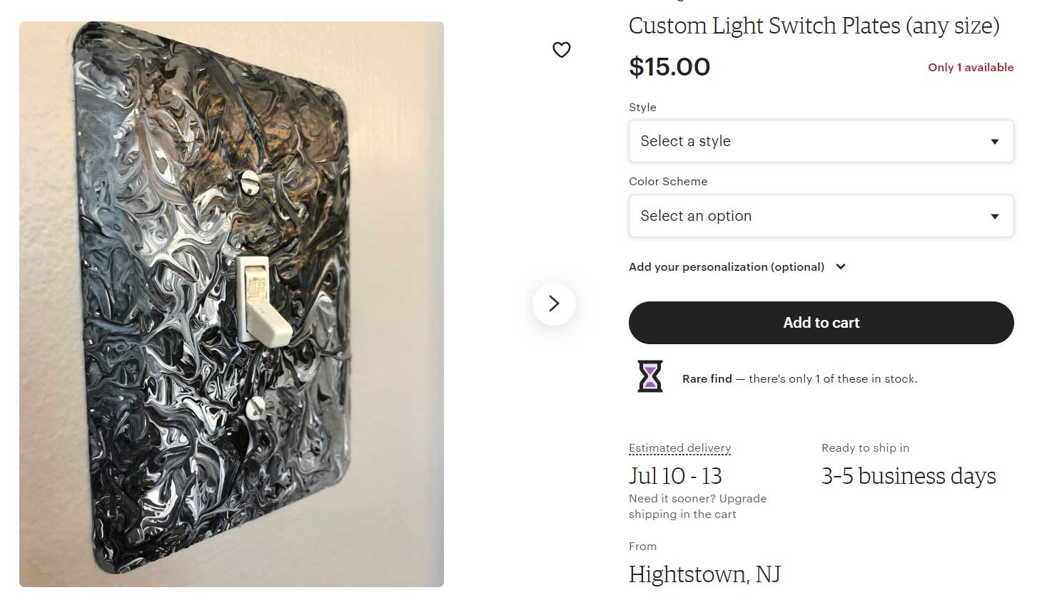 Printing on Light Switch Plates