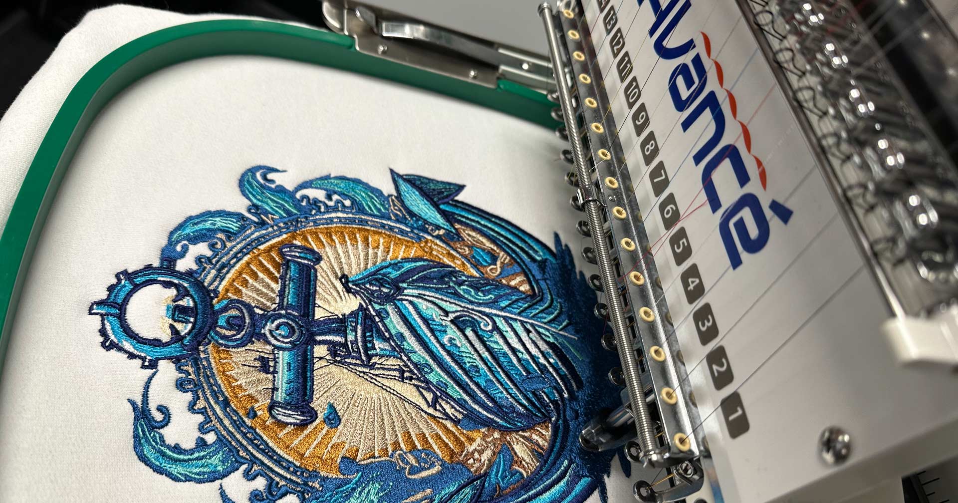 High-Volume Embroidery: Benefits of Multi-Needle Embroidery Machines.